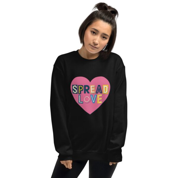 Spread Love Heart Design Unisex Sweatshirt