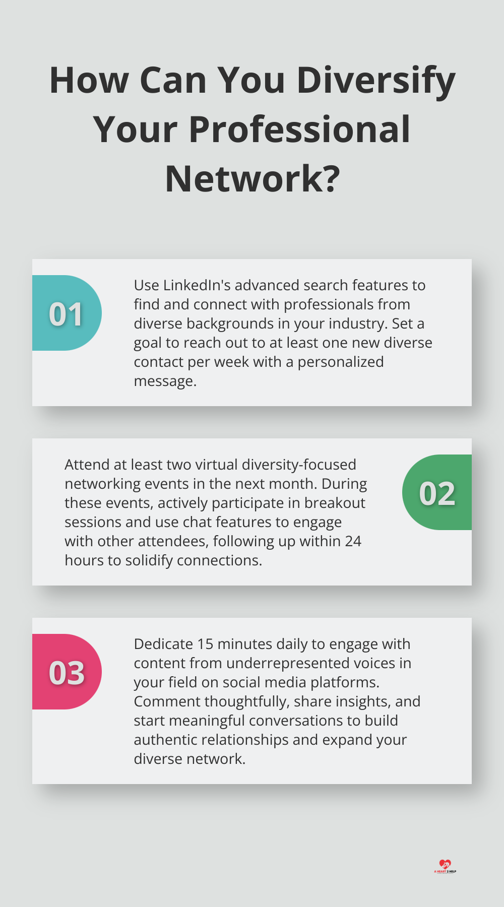 Infographic: How Can You Diversify Your Professional Network? - diversity networking