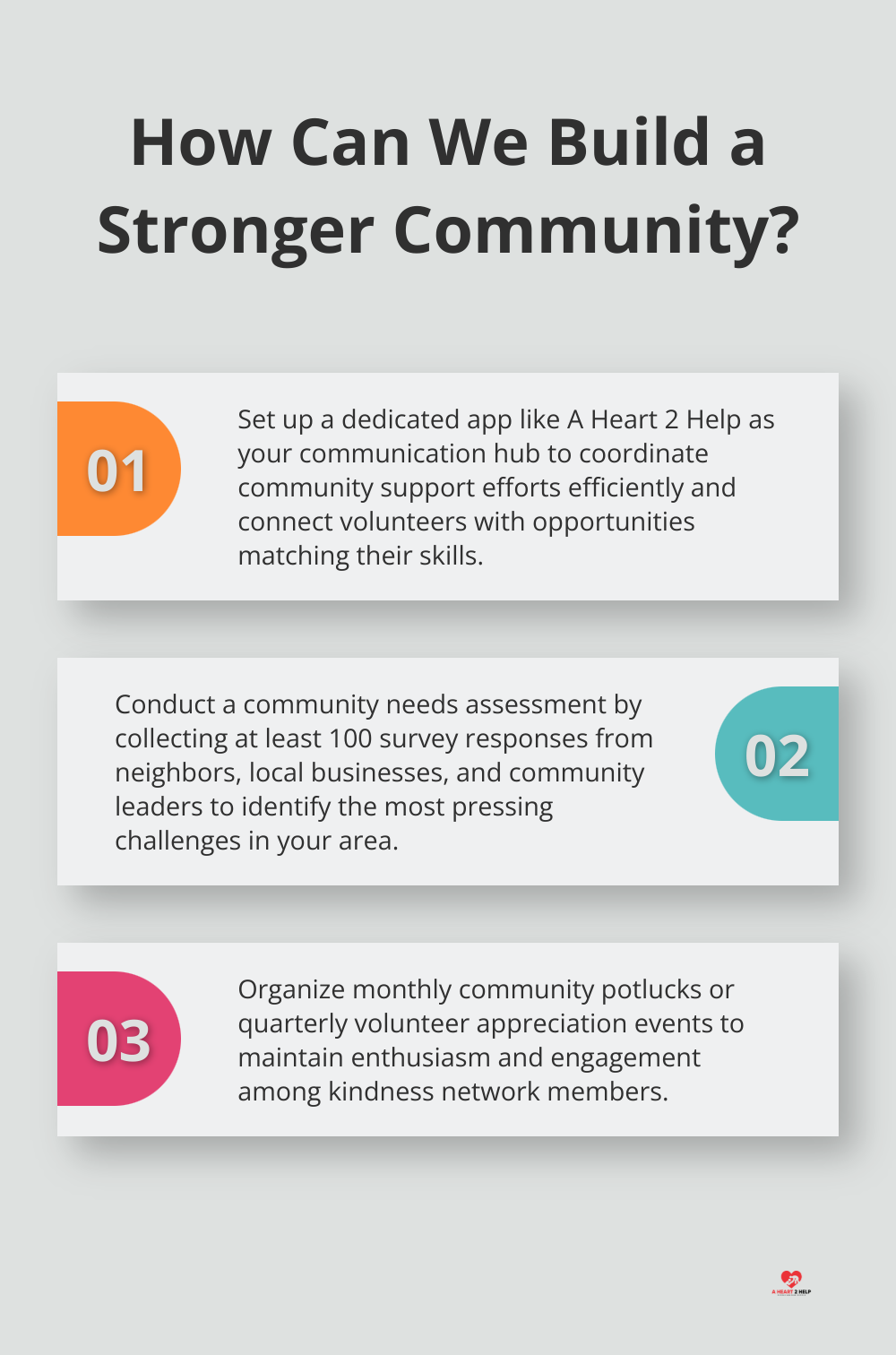 Infographic: How Can We Build a Stronger Community?