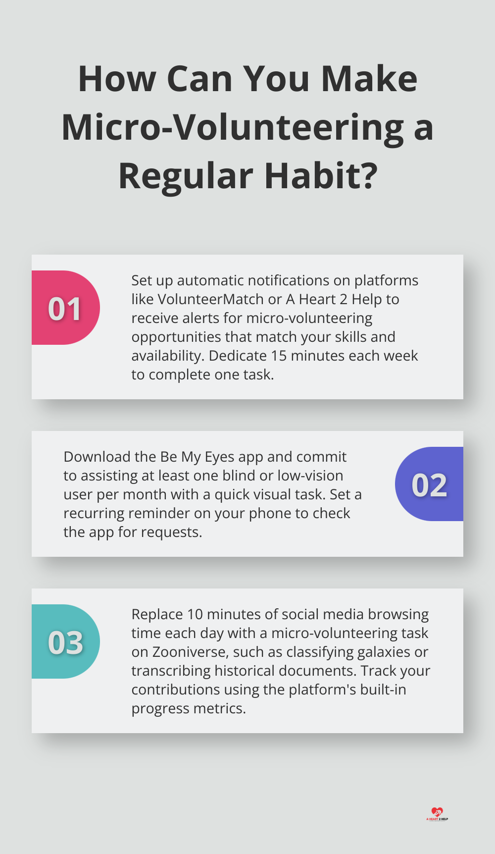 Infographic: How Can You Make Micro-Volunteering a Regular Habit? - micro volunteering