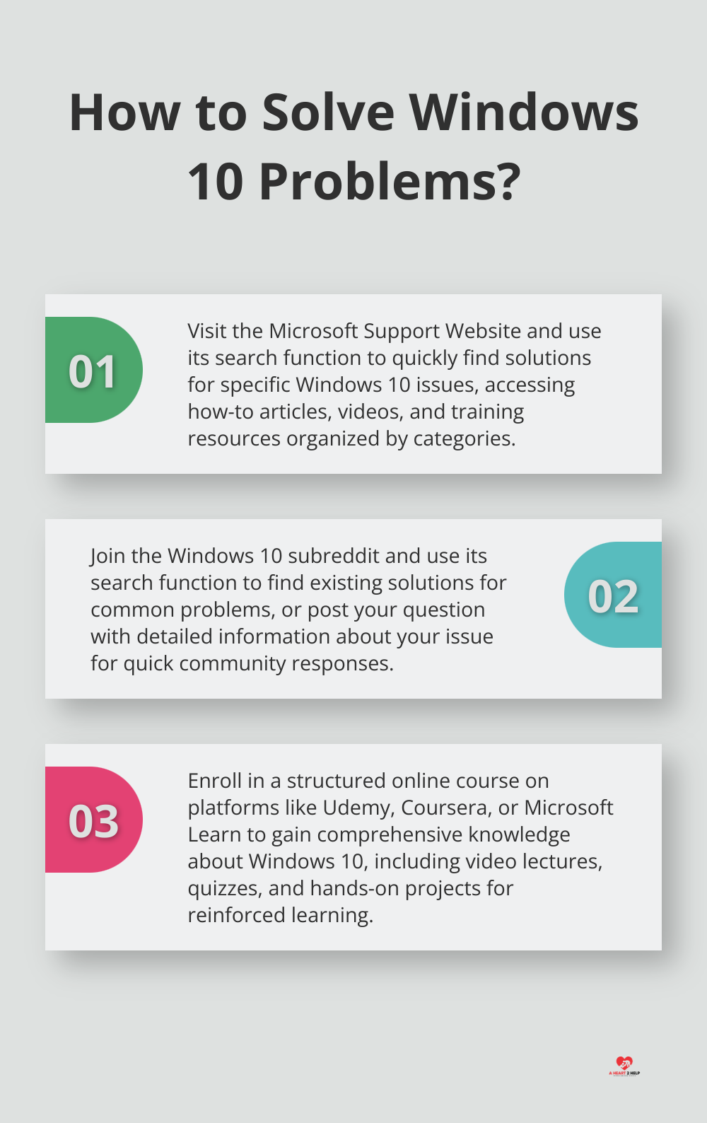 Infographic: How to Solve Windows 10 Problems?